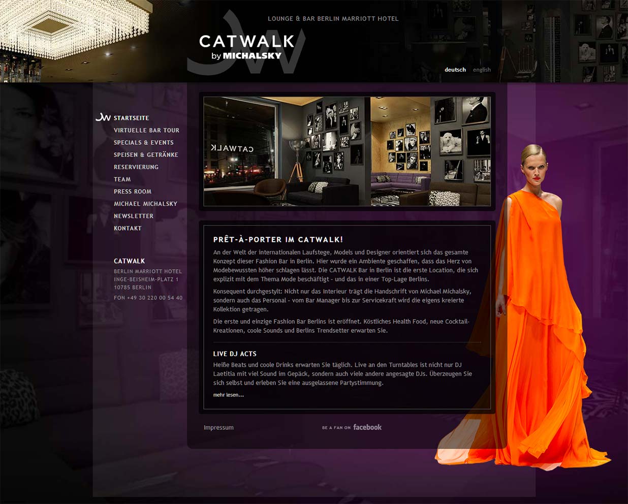 CATWALK Bar - Marriot Hotel Berlin - neue Website