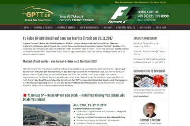 Grand Prix Travel Team - neue Website