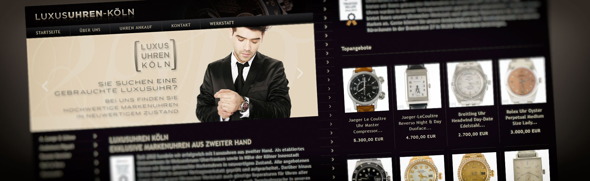 LUXUSUHREN Köln - neuer Webshop mit Gambio GX3