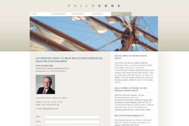 Philocons Unternehmensberatung - Website