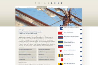 Philocons Unternehmensberatung - Website