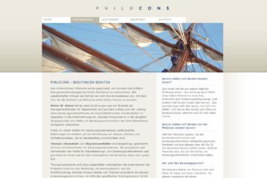 Philocons Unternehmensberatung - Website