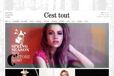 C’est tout - Website und Webshop