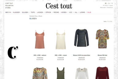 C’est tout - Website und Webshop