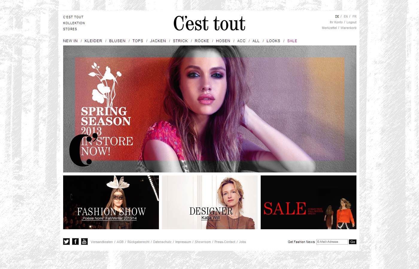 C’est tout - Website und Webshop