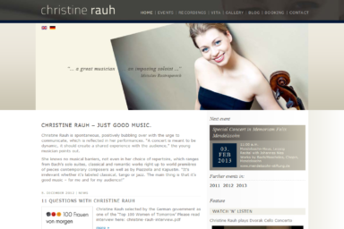 Christine Rauh - Website