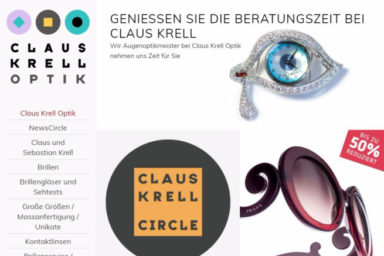 Claus Krell Optik, Bad Homburg - Neue Website 2017